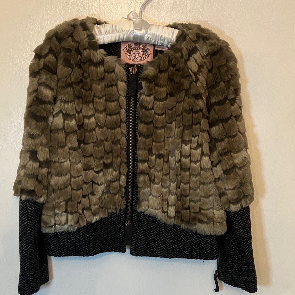 Juicy Couture Black and White Houndstooth Jacket